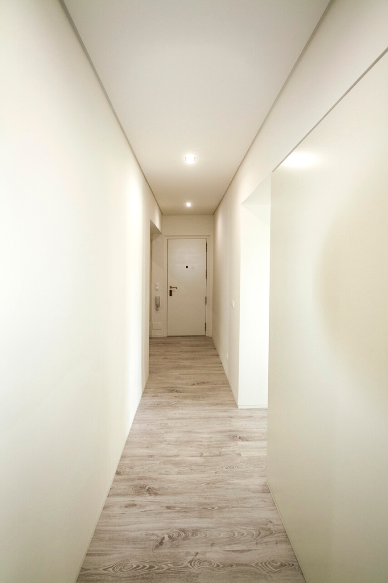 Remodelação Apartamento Oeiras | Corredor, Vista Porta de Entrada